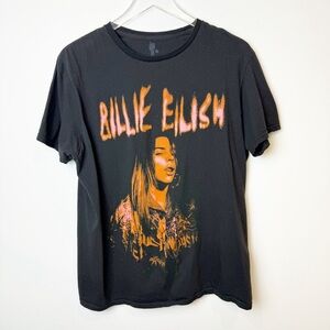 Billie Eilish | Lash Music Official 2020 Black Short Sleeved Graphic Tee